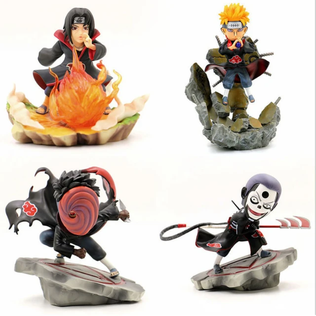 24cm naruto anime uchiha obito ação figura batalha versão pvc estatueta  estátua coleção modelo brinquedos para crianças - AliExpress