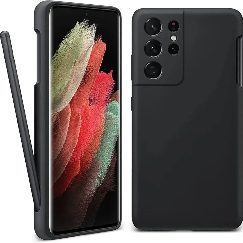 Original Silicone Case with Built-in Stylus Pen Slot and Logo