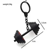 Barbell Keychain Fitness Weight Key Chain Mini Dumbbell Gym Workout Accessory for Backpack Gym Bag Sports Purse Exercise Lover 6