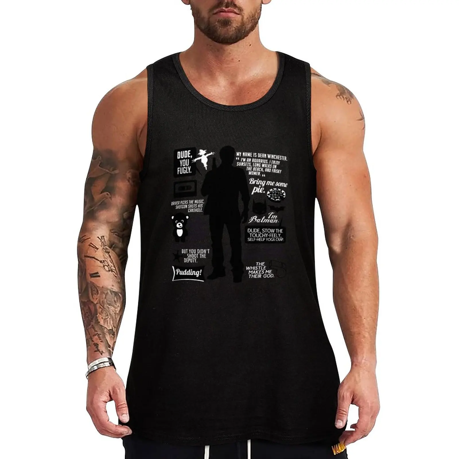 

New Dean Winchester Quotes Tank Top Gym clothes clothes for men summer