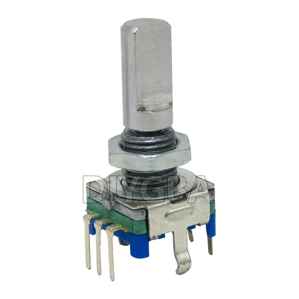 10-Pack Rotary Encoder Set with Adjustable Handle Length and Caps