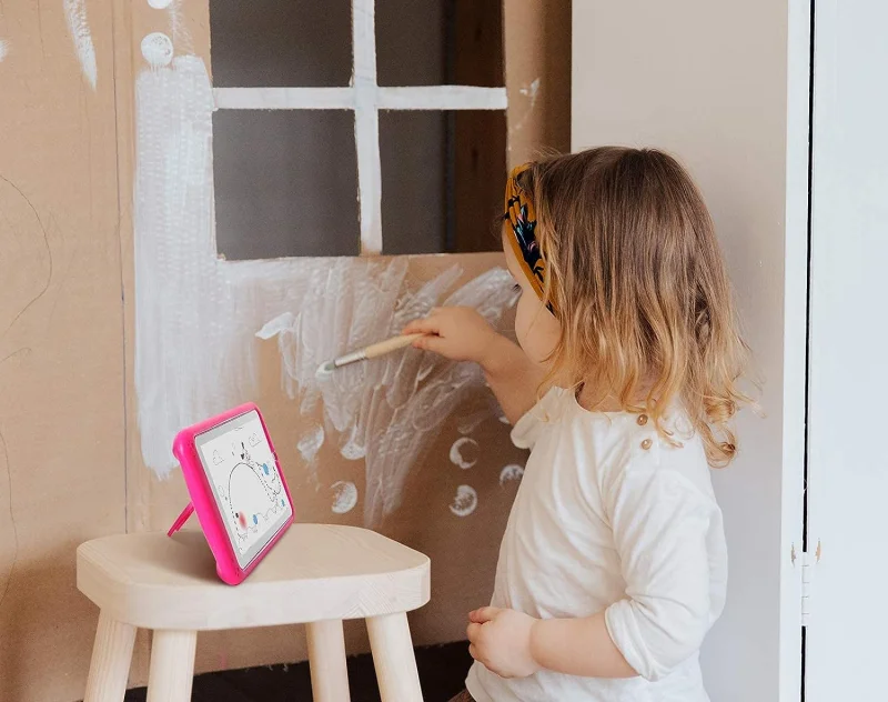 7-INCH E98 Android 10.0 Tablet PC - Kid's Gift, 1GB RAM + 16GB ROM, Silicone Bracket Case, Dual Camera, Quad-Core, WIFI Description Image.This Product Can Be Found With The Tag Names Computer Office, Hot sales, Tablets