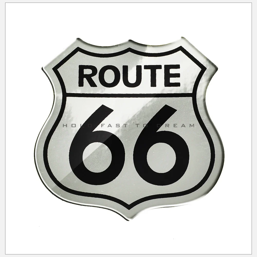 3D ڵ Ÿϸ ƼĿ, ̱,  ROUTE 66  ΰ,  ũ е, Į ƼĿ