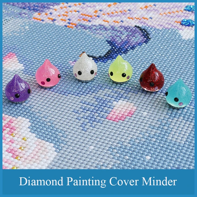 3pcs Diamond Painting Magnet Cover Minders Diamond Shape Parchment