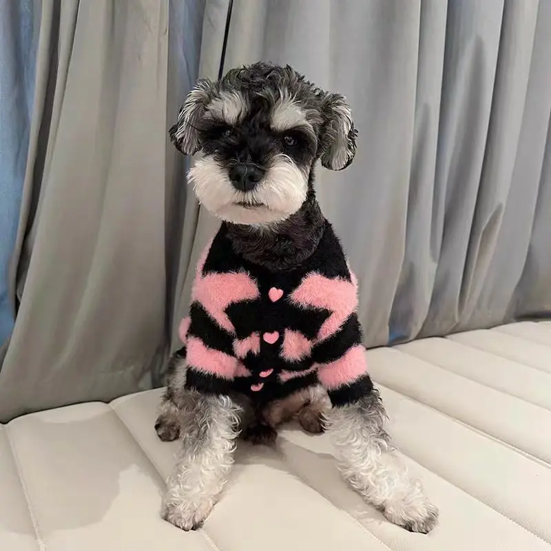 Adorable Schnauzer Outfits Pet Clothing Autumn/Winter Handsome