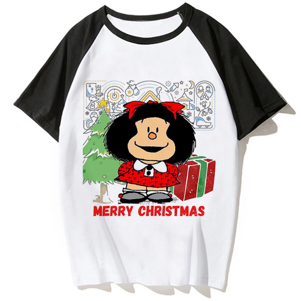 

Женская комиксная футболка Mafalda с рисунком манга y2k, дизайнерская одежда