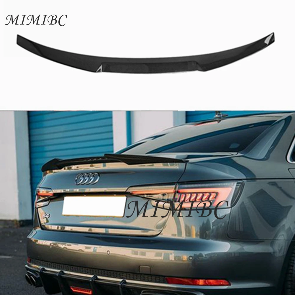 

FOR AUDI A4/S4 B9 B9.5 Sedan M4 Style Carbon fiber Rear Spoiler Trunk wing 2016-2020 FRP Forged carbon