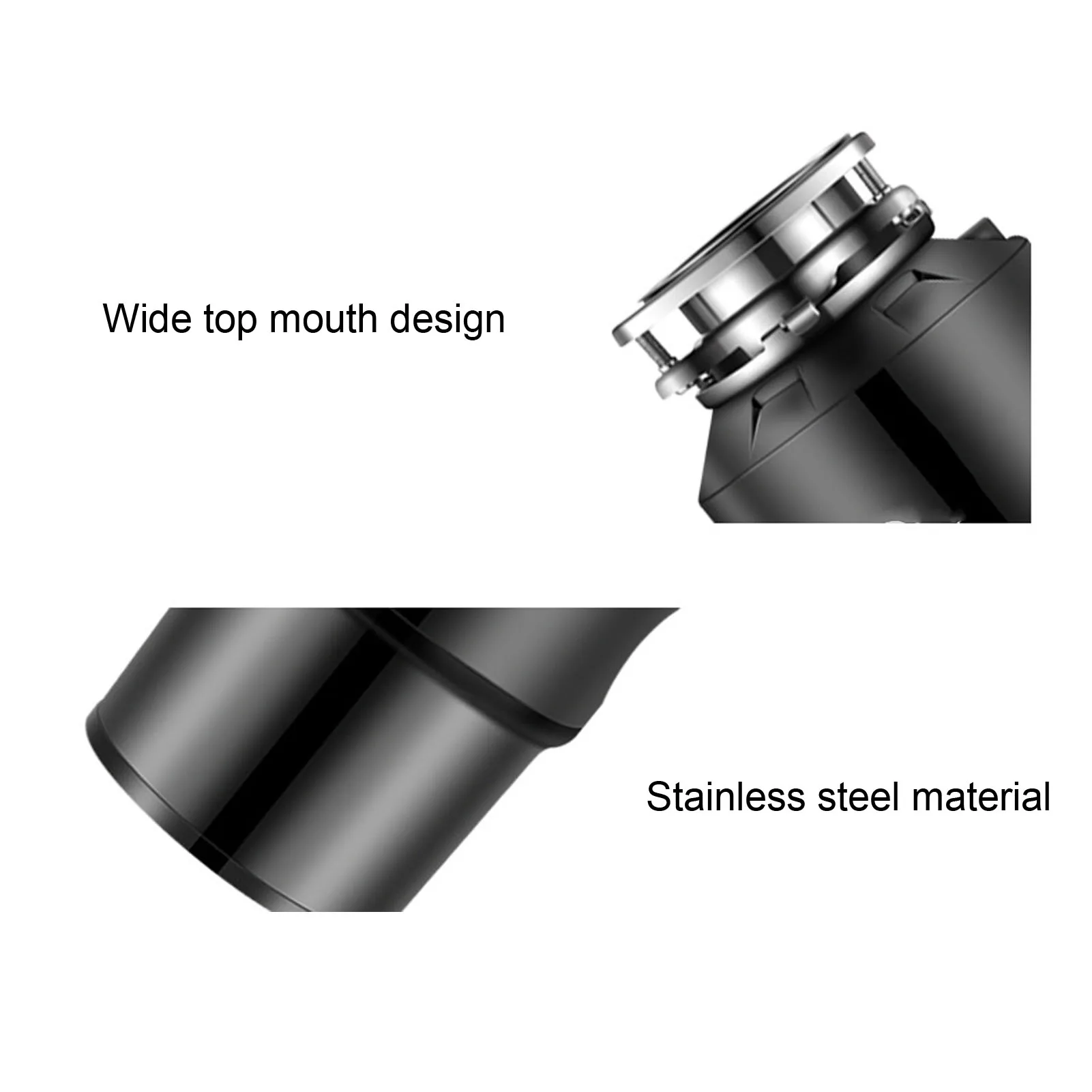 Garbage Disposal 630W Continuous Feed 2800RPM Quiet Operation Simple Installation Food Waste Disposer for Kitchen EU 250V 6