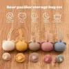 Baby Silicone Pacifier Holder Food Grade Silicone Infant Pacifier Chain Portable Soother Nipple Storage Box Baby Accessories 2