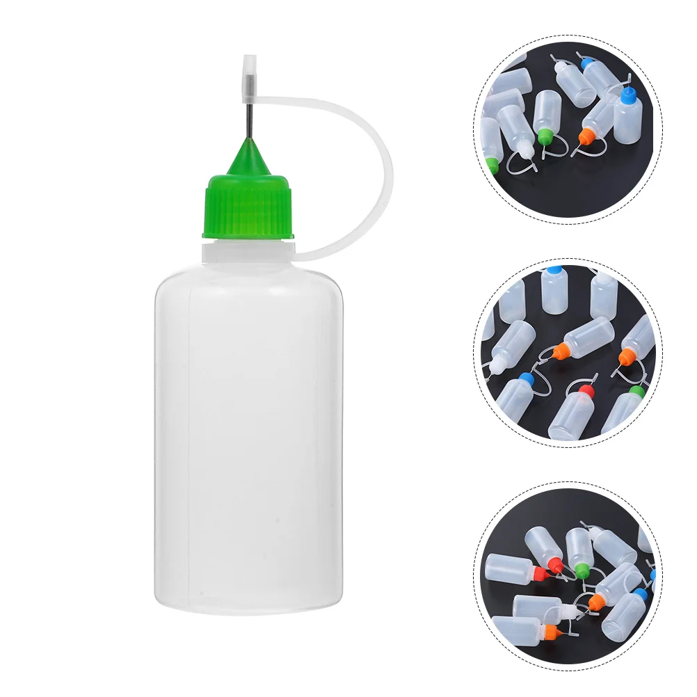 

25 Pcs Compact Needle Bottle Pinhole Professional Tip Glue Applicator Stainless Steel Household