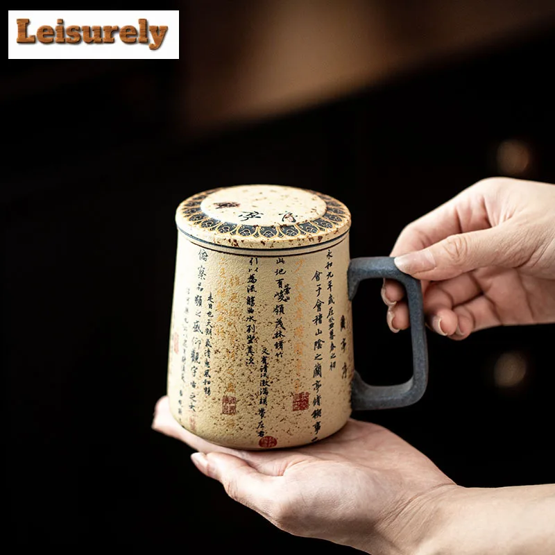 400ML Blue And White Firestone Red Coffee Mug Milk Cup Afternoon Tea Mug Beverage Bottle Personal Office Water Cup Teaware Gift