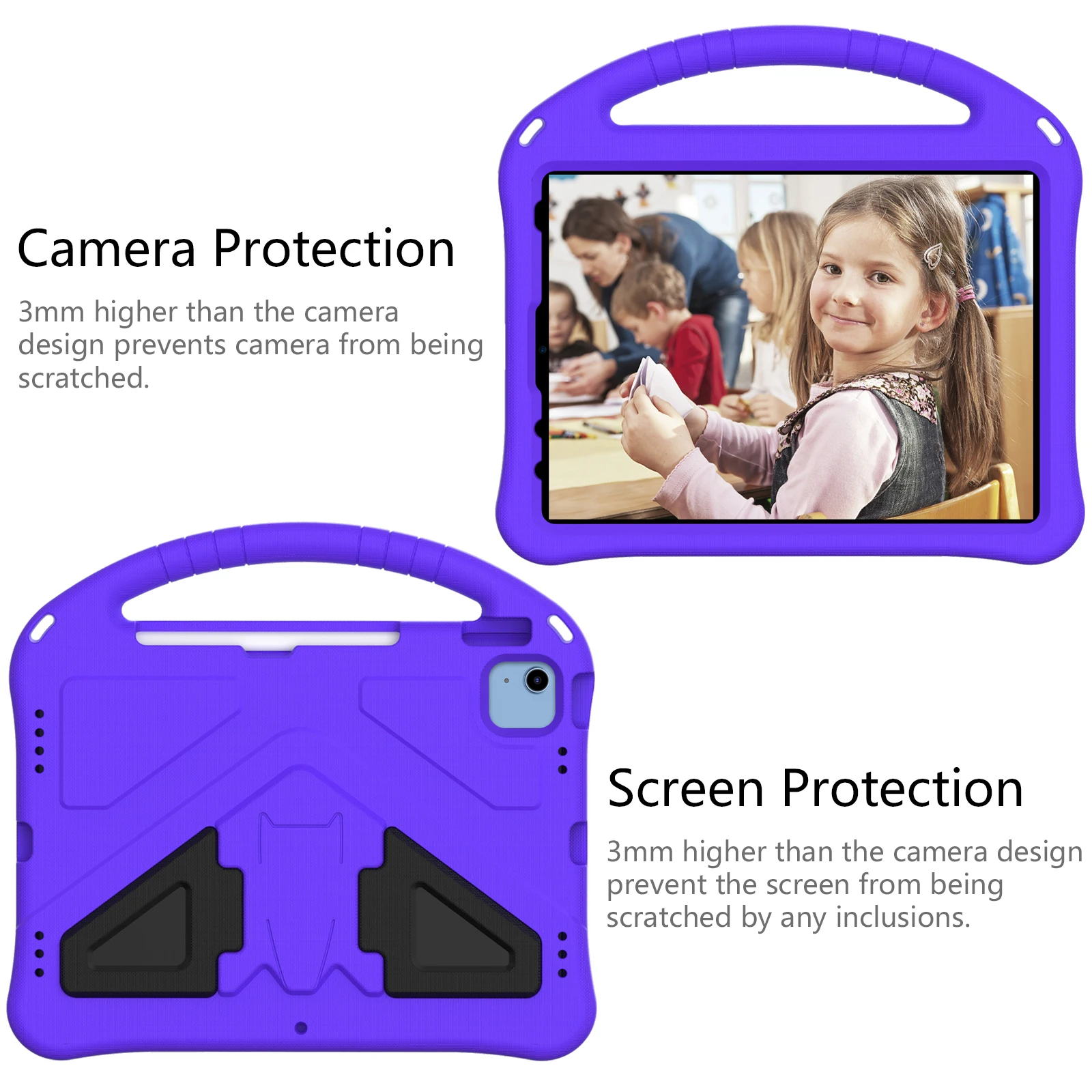 Children's Soft EVA iPad Case with Child-Friendly Handle