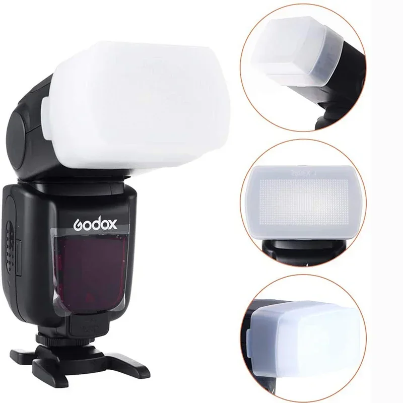 Godox Flash Diffuser Dome Bounce Canon Speedlite 580EX 580EX II Godox V850 860II TT685 TT600 TT520II ad200 mini softbox flash diffuser camera softbox camera flash reflector