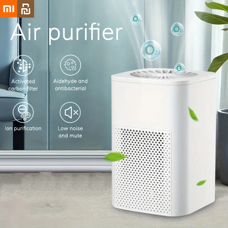 Настольный очиститель воздуха Xiaomi Youpin, портативный HEPA-фильтр для дома и автомобиля, удаление запахов и формальдегида