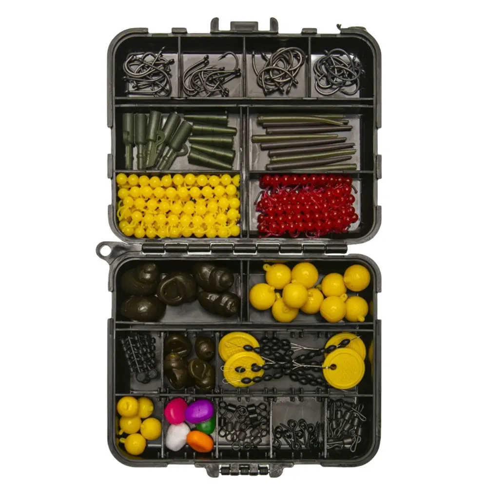 Carp Fishing Equipment Kit with Weights and Double Sided Box