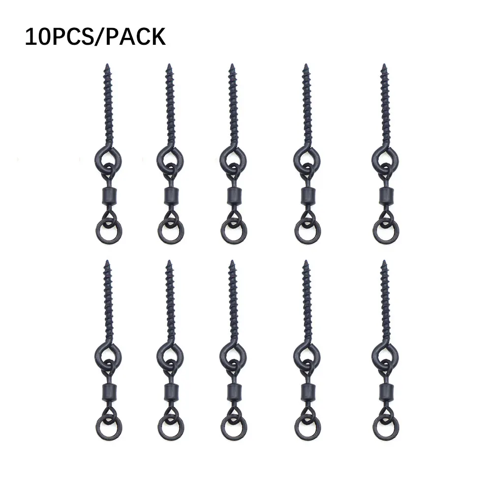 20 Viti Per Esca Ovale Girevole - Ronnie Rigs Per Pesca Alla Carpa - 12mm - Fish I