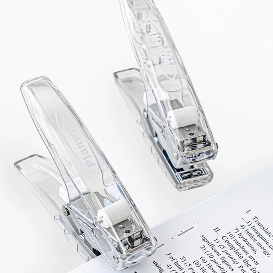 Hand-held labor-saving transparent stapler pop-up stapler portable data binder hand stapler office supplies