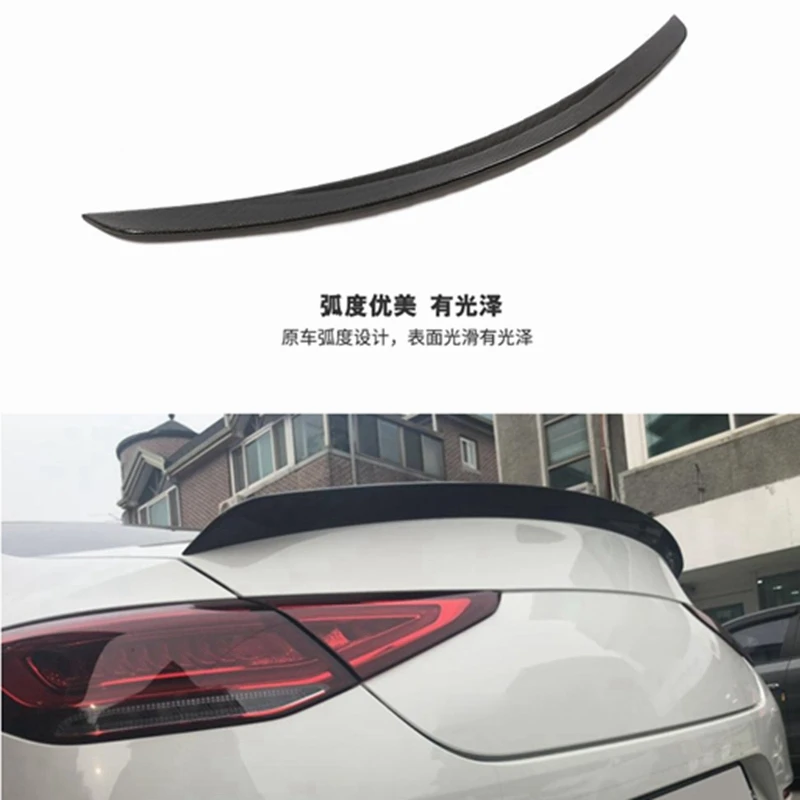 

For Mercedes Benz W257 CLS 2018 2019 High Quality Carbon Fiber Rear Trunk Lip Spoiler Car Tail Wing Decoration