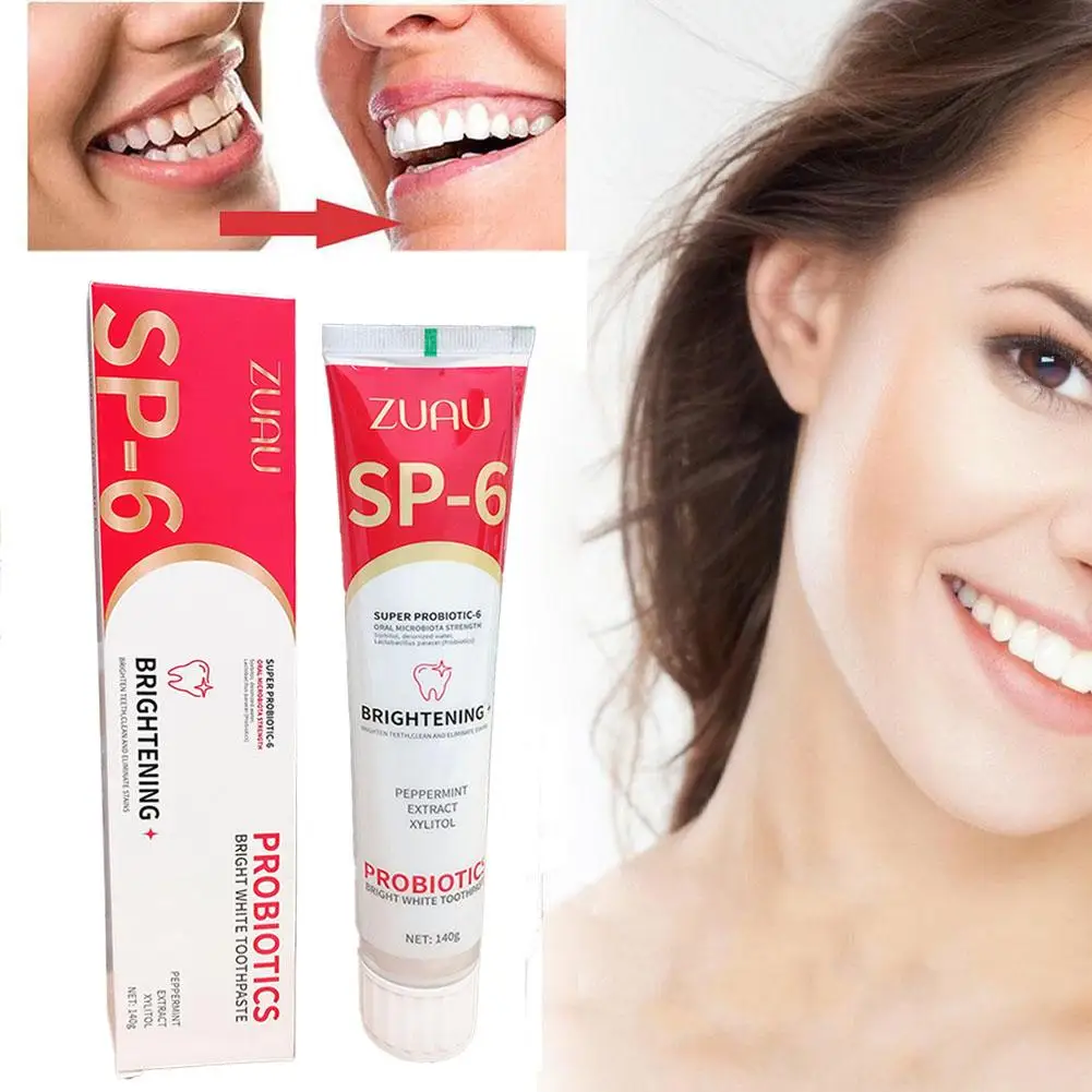 Teeth Whitening Product Teeth Whitening Essence Teeth Health Product Probiotic Toothpaste SP-6 Whitening Tooth Remove Plaque Stains Teeth Whitener Oral Hygiene Clean Fresh Breath 120g/140g