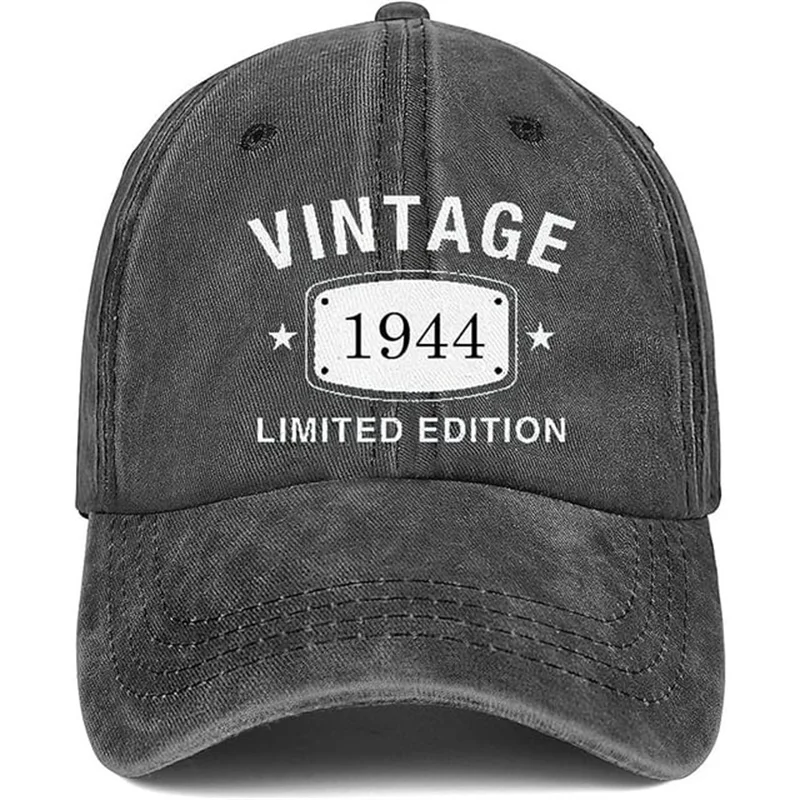 FIEKEPI 1944 Birthday Baseball Cap - Fun Gift For Elderly Men Turning 80 (Born In 1944)
