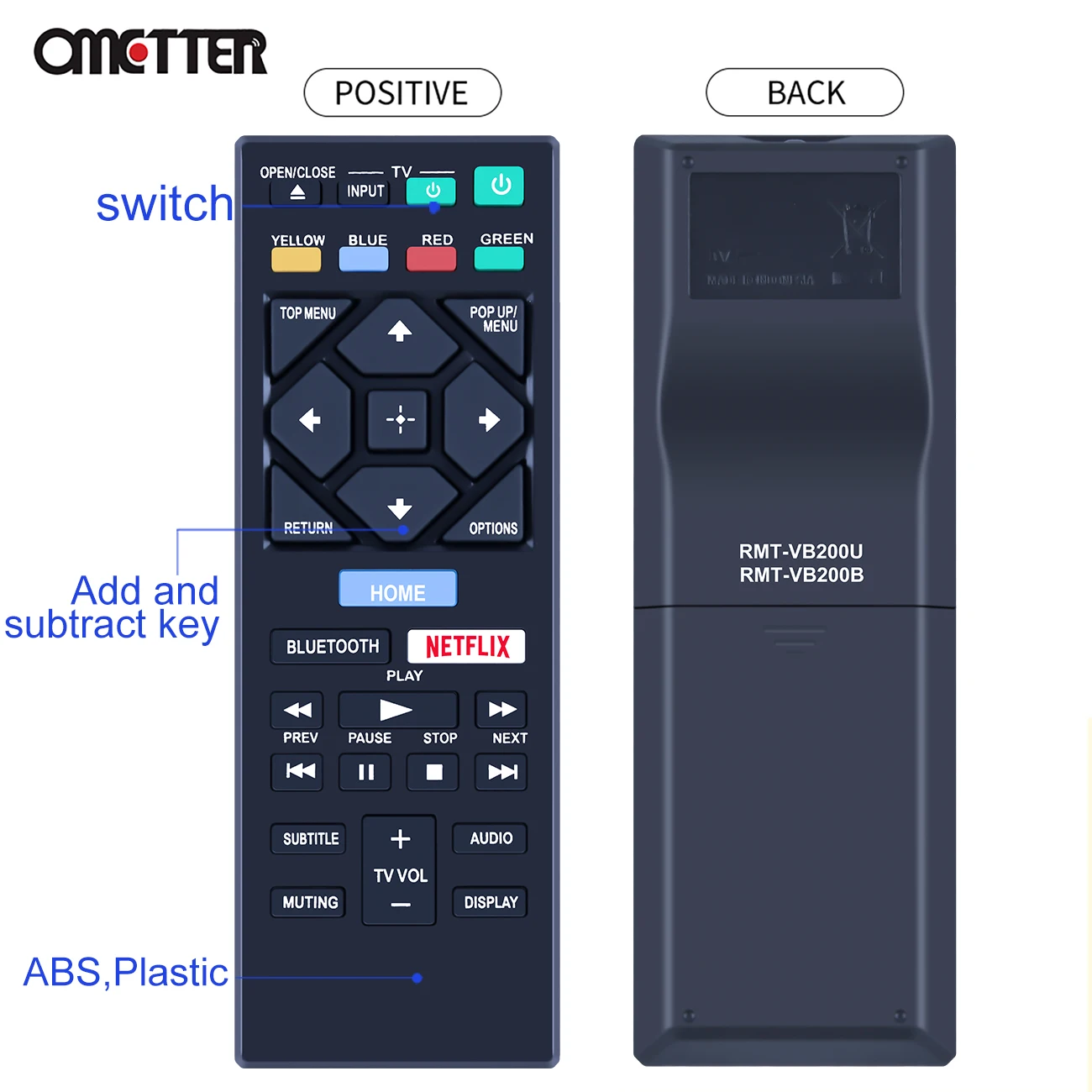 ALLIMITY RM-ADP060 Replacement Remote Control Suitable for Sony Blu-ray