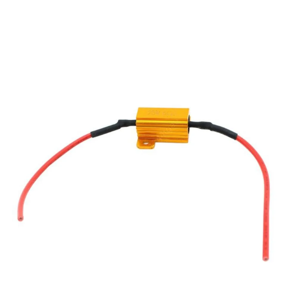 LED Canbus Decoder 2Pcs 25W 25Ohm for Automobile Turn Signal License Plate Lamp