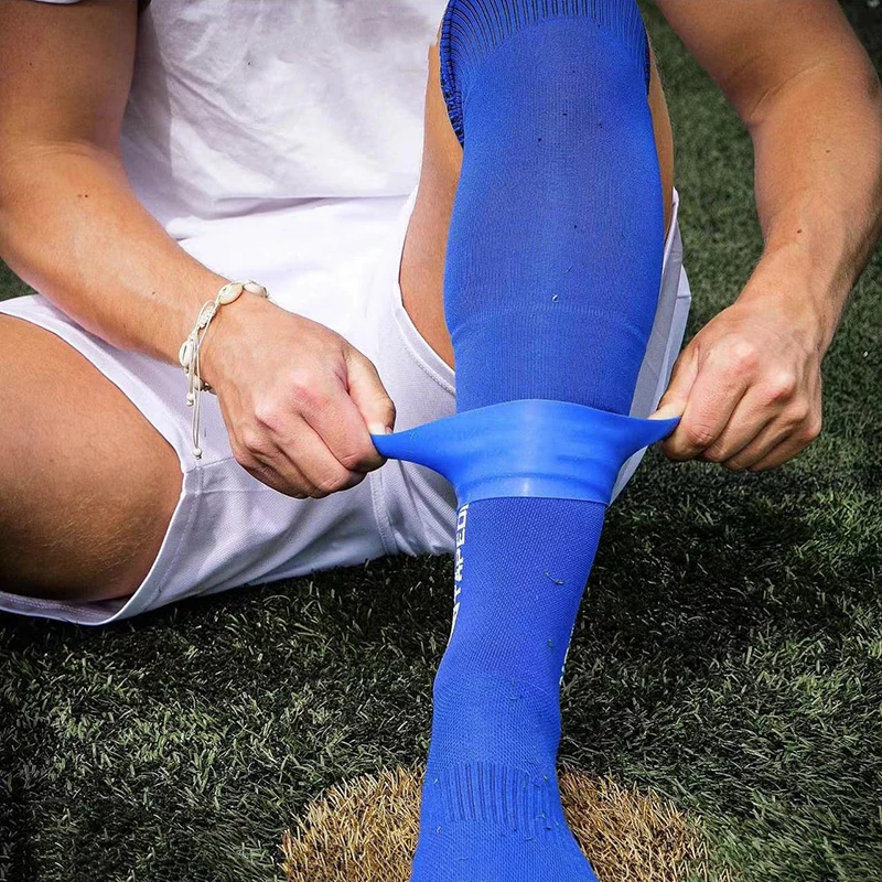 Soccer Shin Guard Straps Silicones Shin Pad Holder Practical Pad Banding Football Running Cycling Sports 1 Pair
