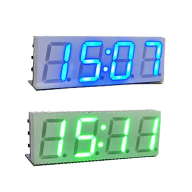 

2Pcs Wifi Time Service Clock Module Clock DIY Digital Electronic Clock Wireless Network Time Service, Green & Blue