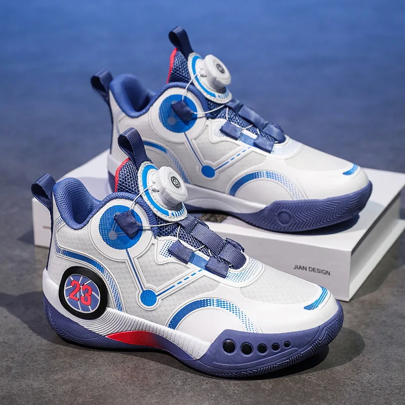 

2023 Fashion Boy Shoes Designer Kids Basketball Training Shoes Top Quality Basketball Shoes Boys Lacing Sport Trainers Youth