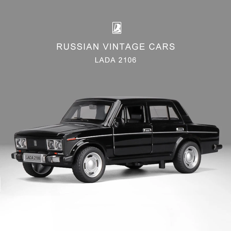 Voiture Miniature LADA Classique 1:32 Alliage - Avec Son Et Lumière, Rétroaction