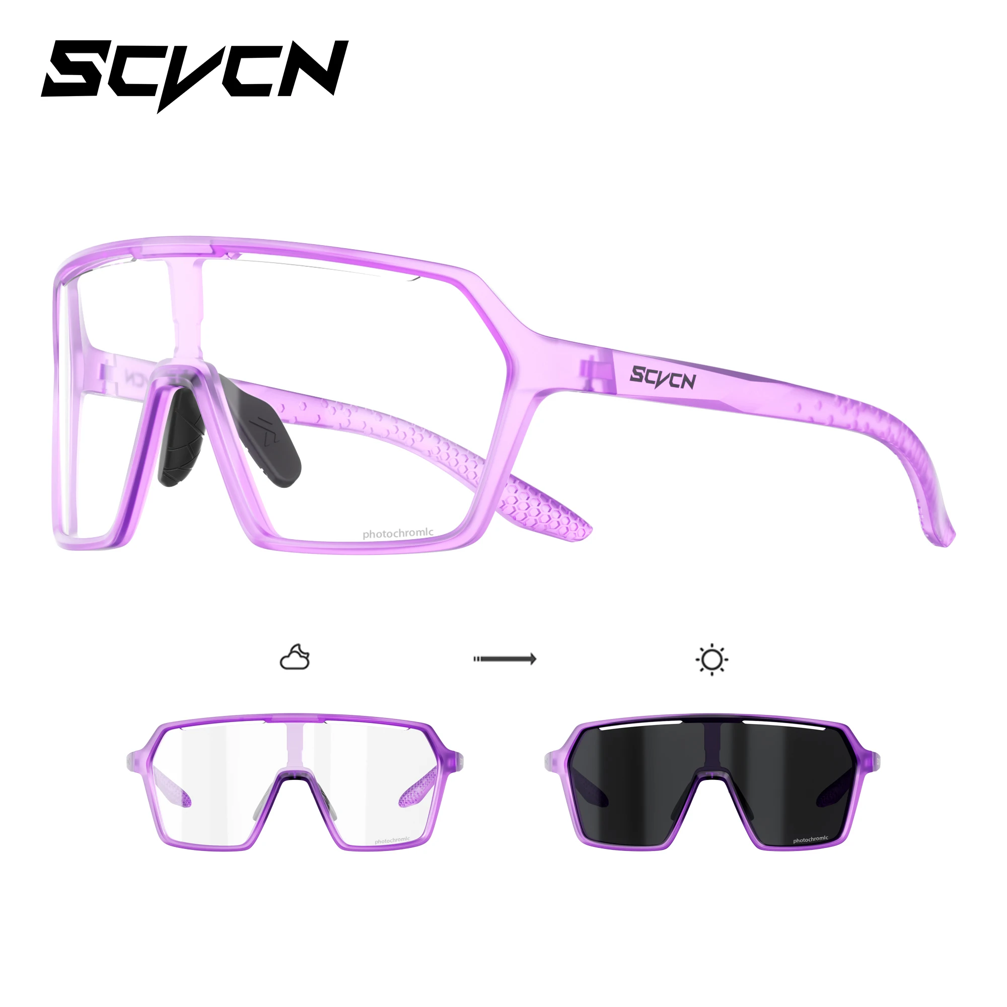 Photochromic UV400 Outdoor Sports Eyewear - Unisex Cycling, Running, and Hiking Sunglasses