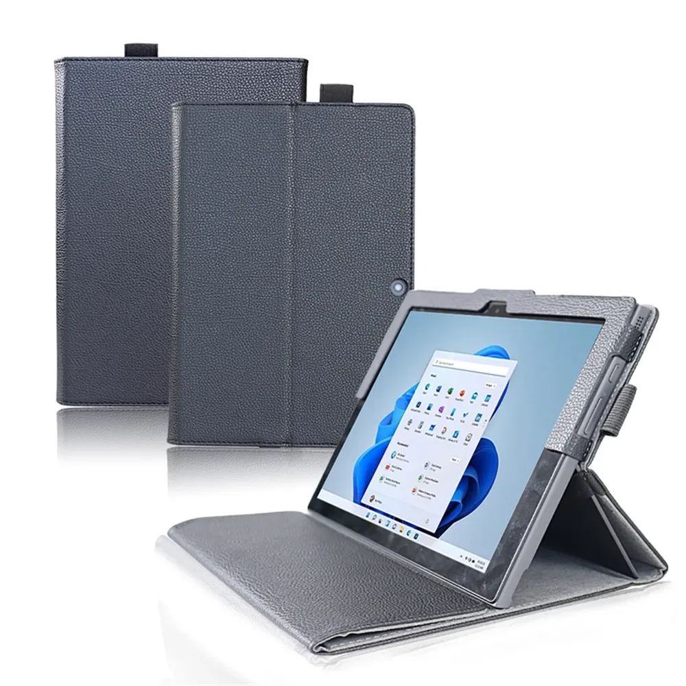 Premium PU Leather Folio Stand Cover for 10.3'' 2-in-1 Laptops