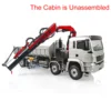 LESU 1/14 Metal RC Hydraulic Dumpper Truck Remote Control Roll-On Crane Tipper Model Toys for Boys Gift Painted TH19852 1