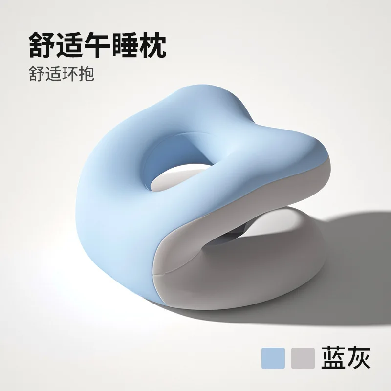 Ergonomic Memory Foam Nap Pillow - Portable Desk Headrest Cushion for Office & Classroom Relaxation