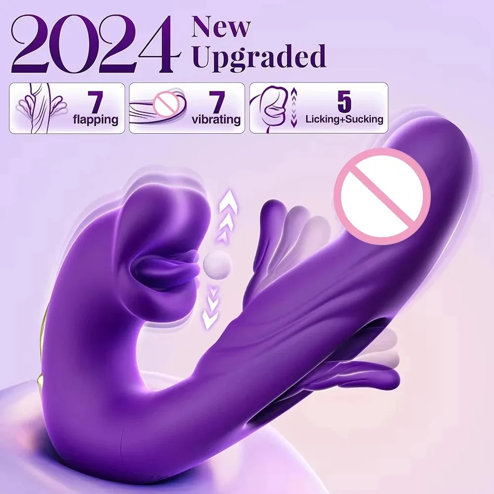 G Spot Vibrator Tongue Licking Sucking Sex Toy for Women Vibrating Finger Flapping Diido Vagina Clit Stimulate Adult Masturbator female sex toys vaginal vibrators clit sucking vibrator clitoris vibrator vibrator sex toy dildo sex toys electric sex toys tongue masturbator tongue vibrator
