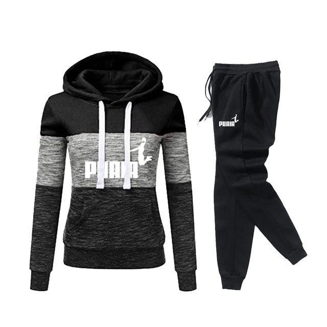 Patchwork Hooded Tracksuit Set 5