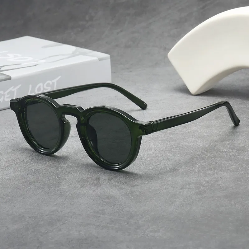 Vintage Round Frame Unisex UV Protection Sunglasses