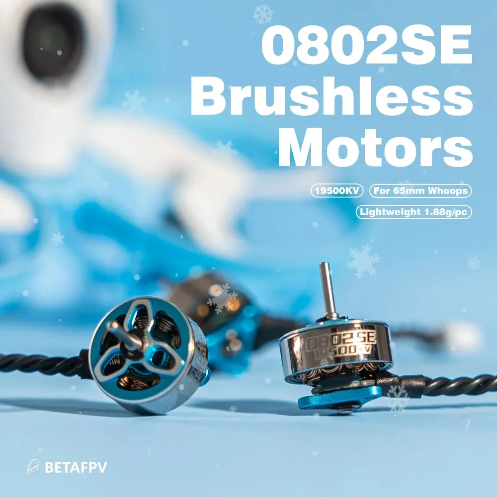 Moteurs Brushless 0802SE 19500KV 4/8PCS pour Drone FPV Whoop 1S