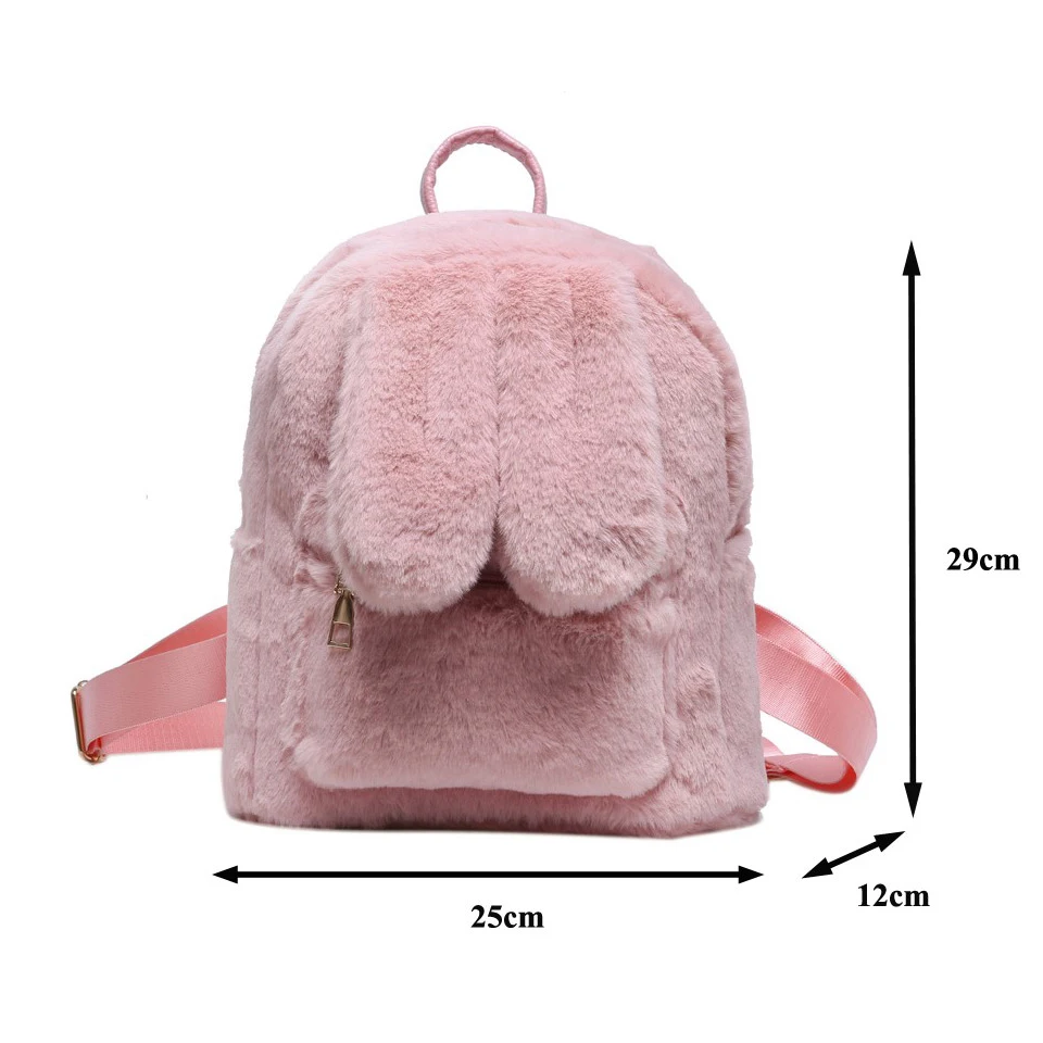 Mochila feminina com orelhas de gato, mochila sensual com zíper e