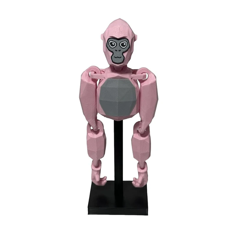 Gorilla Tag Flexy Fidget Figurine - 3D Printed Cartoon Monkey Desktop Decor and Kid's Gift