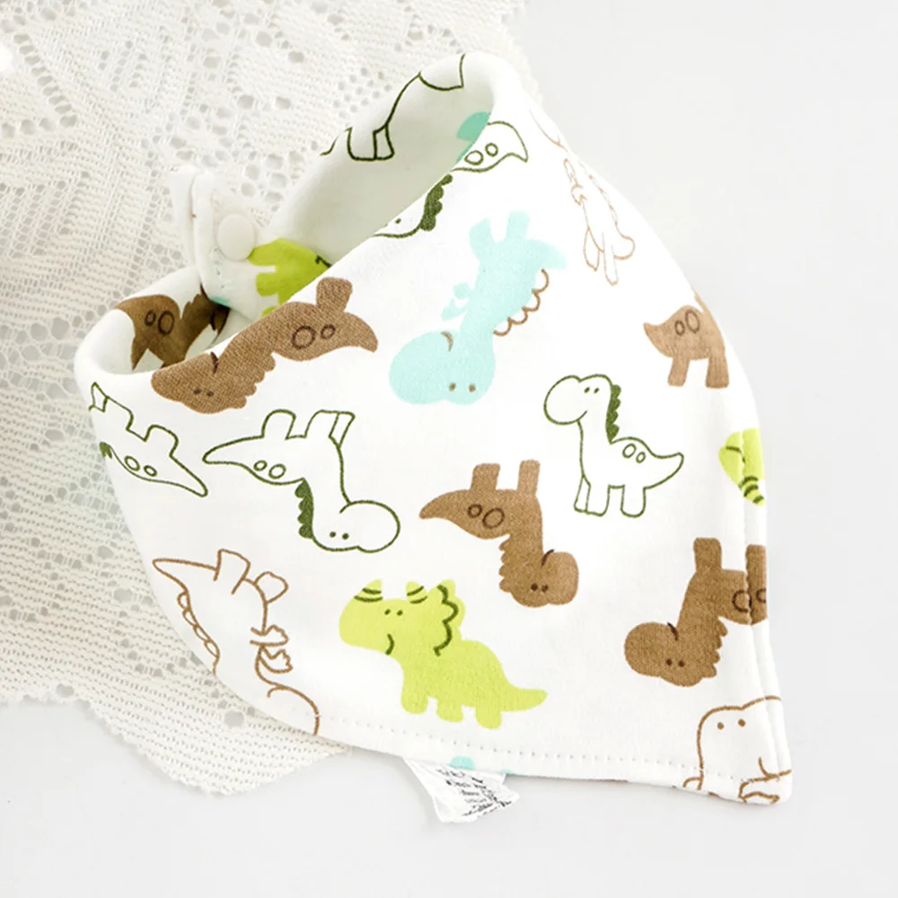 Baby Bibs Cotton Cute Animal Print Saliva Towel Bandana Bibs Newborn Teething Drooling Bib Unisex Feeding Apron For Boy Girl 3