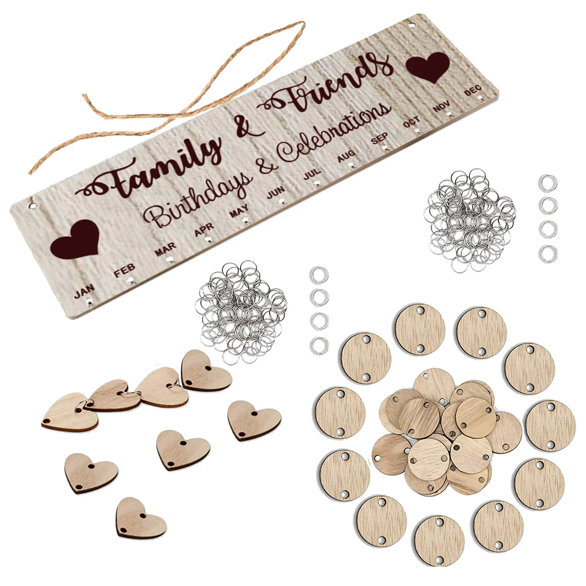 

Home Deocr Calendar Hanging Decoration Family Family And Friends Calendar With Tags Hanging Family And Friends Calendar