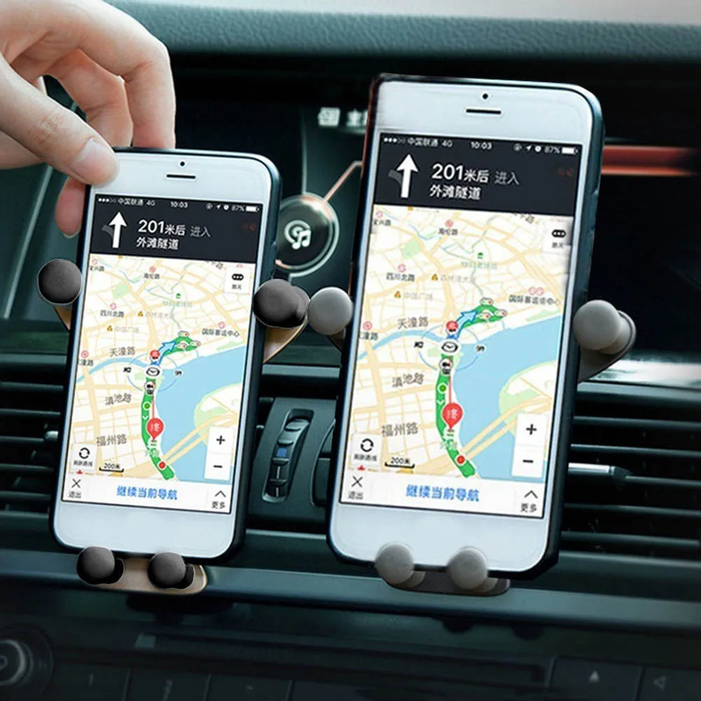 핸즈프리 유니버설 중력 차량용 휴대폰 거치대 - 안전한 운전을 위한 휴대폰 및 GPS 자동차 액세서리