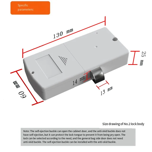 B37B-Wireless Access Control Digital Keypad Phone/RFID/Card Password Cabinet Lock For Lockers 6