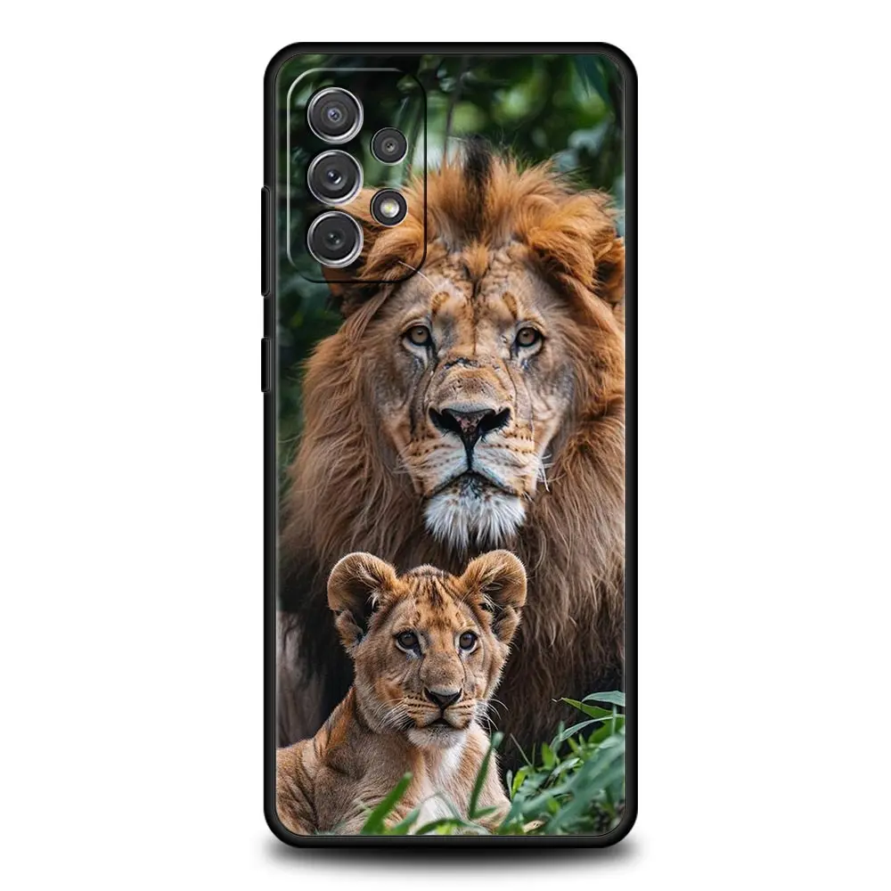 Lion Alpha Male Cub Design Phone Case