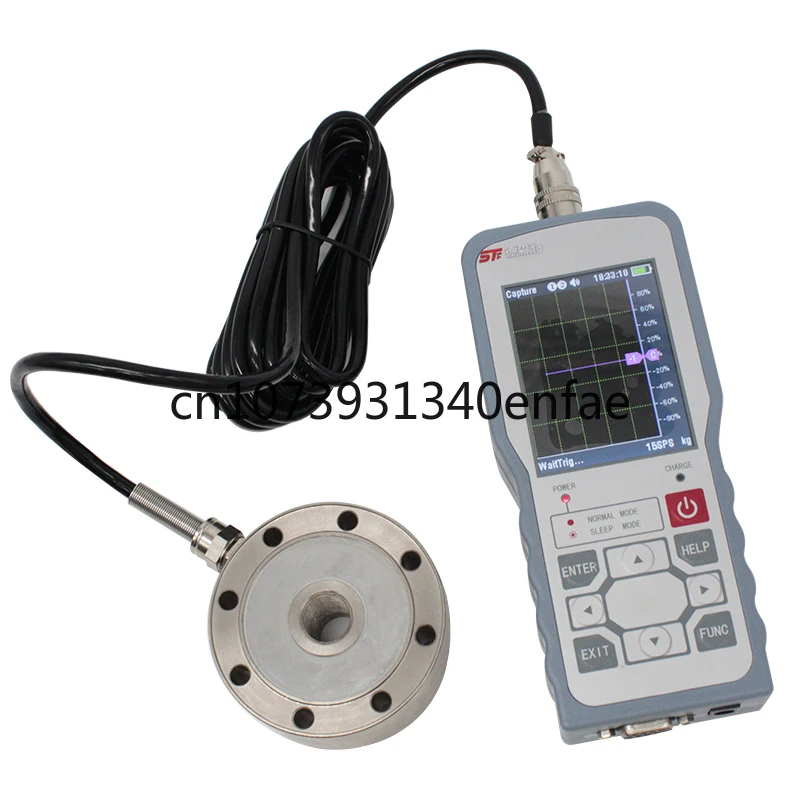 

Portable Handheld Force Measurement Instrument Pull Tension Pressure Digital Tool Alarm Peak Data Capture 1920times/s LCD Meter