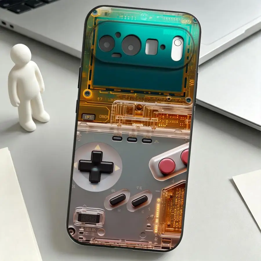 Retro Game Print Phone Case, Stylish Protective Cover