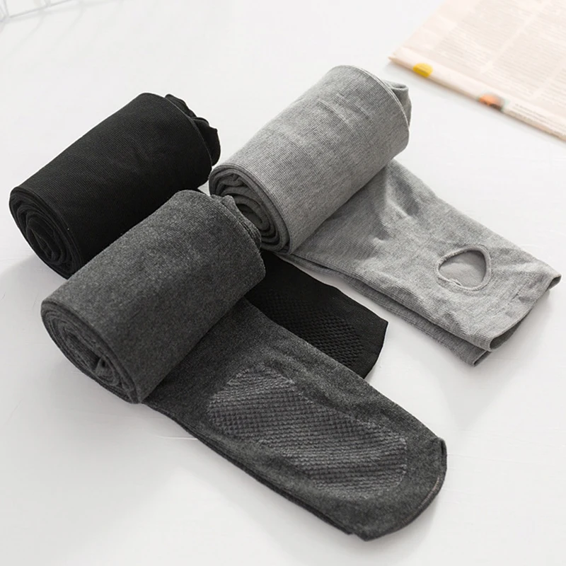 1 pair Autumn Winter High Waist Warm Leggings for Women Casual Thermal Half Foot Full Foot Wool Pants Black Light Gray Deep Gray
