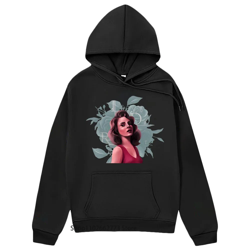 

Lana Del Rey Hoodies Vintage Casual Anime Sweatshirts Hip Hop Manga/comic Pullover Cute Cartoon Print Hoody Men/women Sudaderas