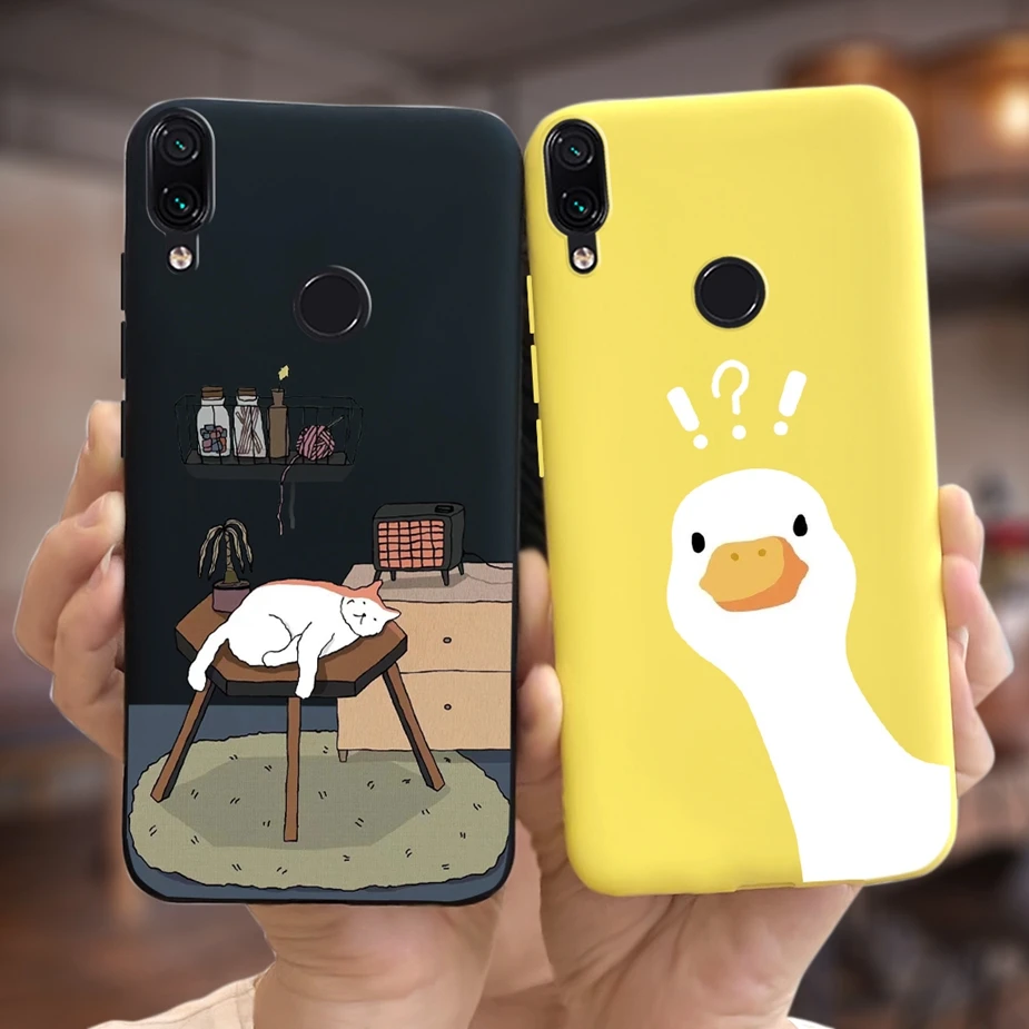 Cute Cartoon Painted Back Cover - Soft Bumper Phone Case